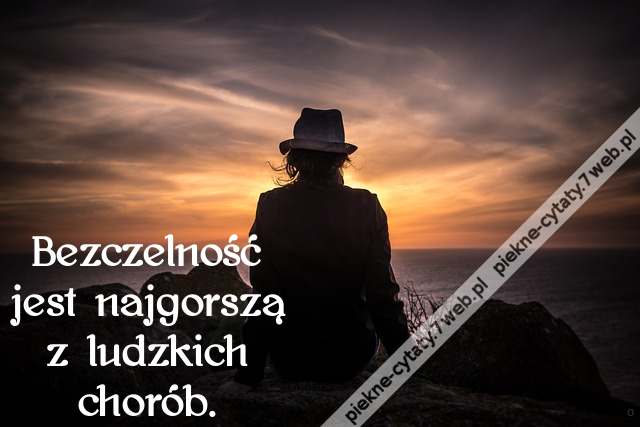 Bezczelność jest najgorszą z ludzkich chorób.