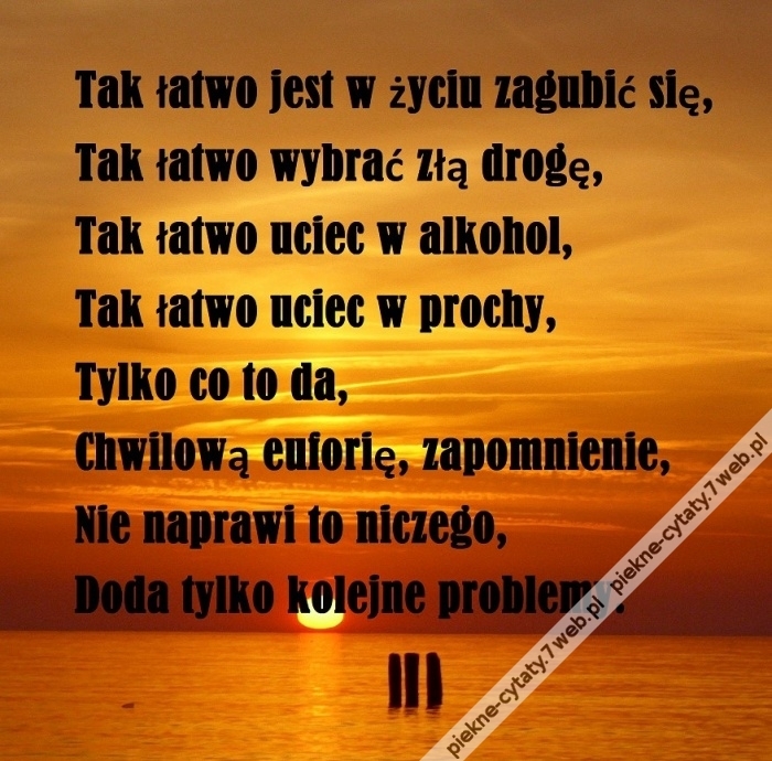 W zapomnienie.
